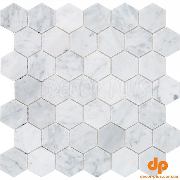 C-MOS HEXAGON BIANCO CARRARA POL