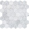 C-MOS HEXAGON BIANCO CARRARA POL