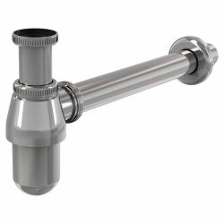 Сифон d32 з накидною гайкою 5/4", хромована латунь