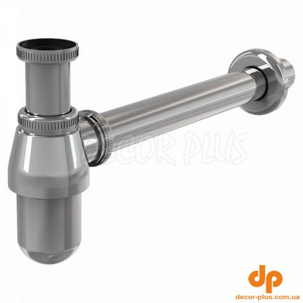 Сифон d32 з накидною гайкою 5/4", хромована латунь