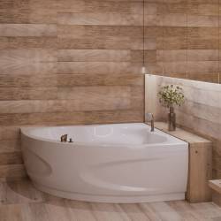 Ванна акрилова WGTRialto GARDA 140x140x58 на рамі, із фронтальною панеллю, колір білий глянець (1 сорт)