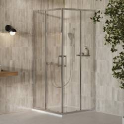 Душова кабіна X-Point Slim XPSRV2 90 алюміній Transparent RAVAK