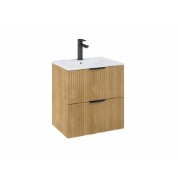 Шафка з умивальником Reef 600 Light Oak A857954464+A3272A3000 Roca