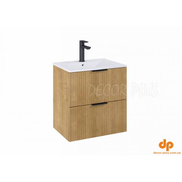 Шафка з умивальником Reef 600 Light Oak A857954464+A3272A3000 Roca