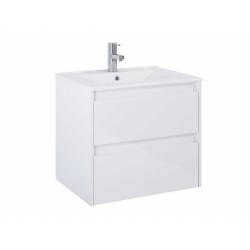 Шафка з умивальником Claudia 600 White Glossy A857794806+A3272A3000 Roca