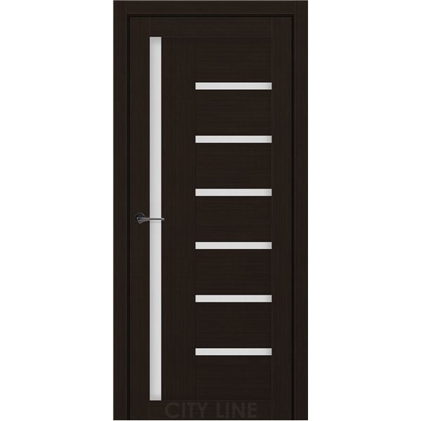 Двері міжкімнатні CITY LINE EXPRESS AMADEA Венге Класик Скло Сатин