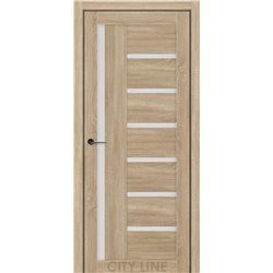 Двері міжкімнатні CITY LINE EXPRESS AMADEA Дуб Дорато Скло Сатин