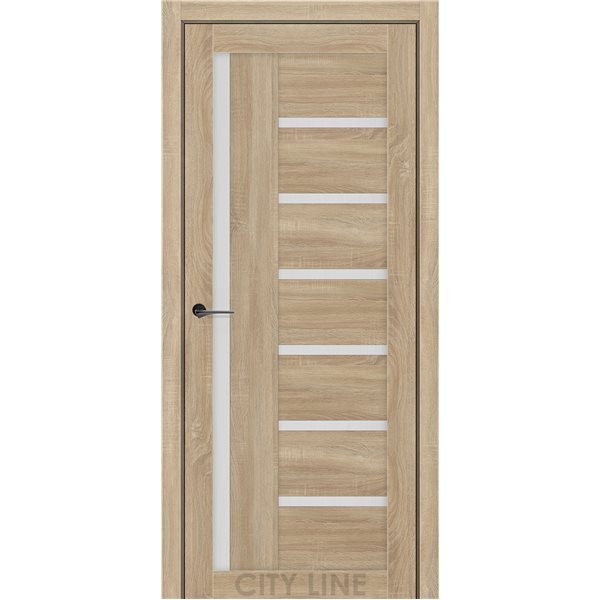 Двері міжкімнатні CITY LINE EXPRESS AMADEA Дуб Дорато Скло Сатин