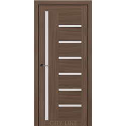 Двері міжкімнатні CITY LINE EXPRESS AMADEA Дуб Севілья Скло Сатин