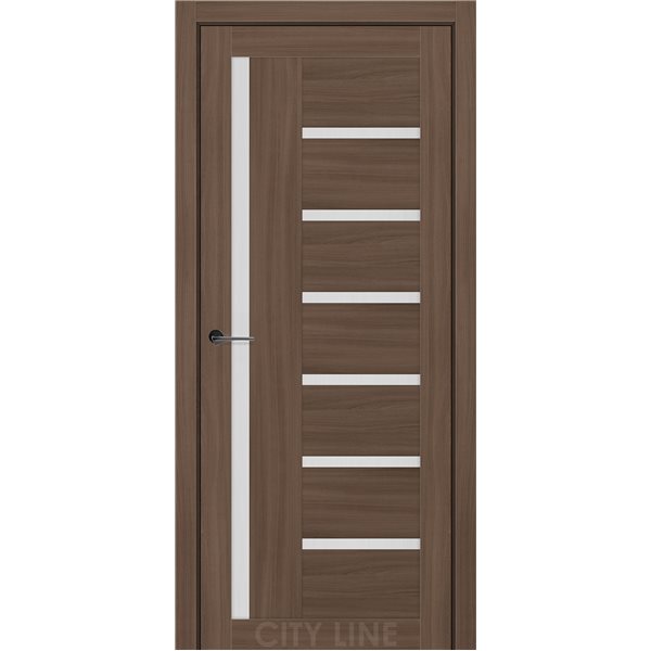 Двері міжкімнатні CITY LINE EXPRESS AMADEA Дуб Севілья Скло Сатин