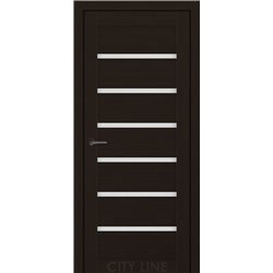 Двері міжкімнатні CITY LINE EXPRESS BROOKLYN Венге Класик Скло Сатин