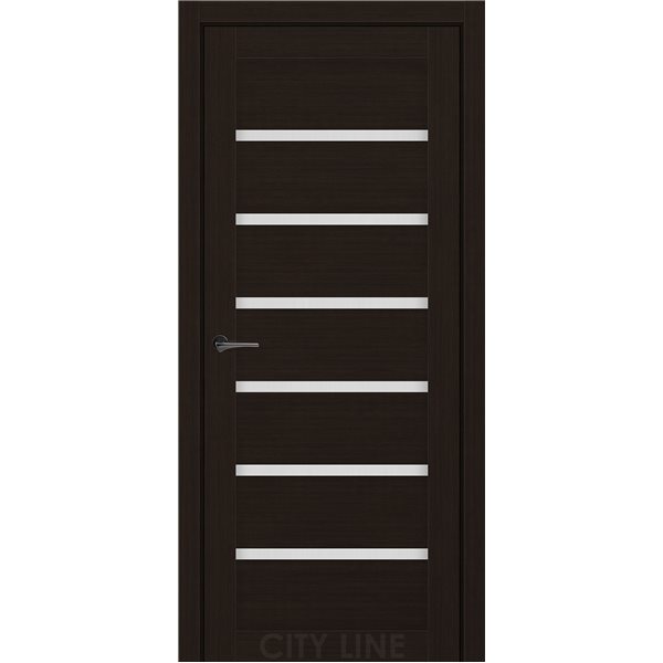 Двері міжкімнатні CITY LINE EXPRESS BROOKLYN Венге Класик Скло Сатин