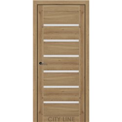 Двері міжкімнатні CITY LINE EXPRESS BROOKLYN Дуб Бостон Скло Сатин