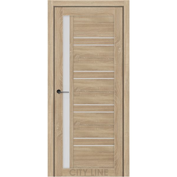 Двері міжкімнатні CITY LINE EXPRESS MILFORD Дуб Дорато Скло Сатин
