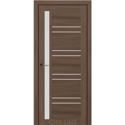 Двері міжкімнатні CITY LINE EXPRESS MILFORD Дуб Севілья Скло Сатин