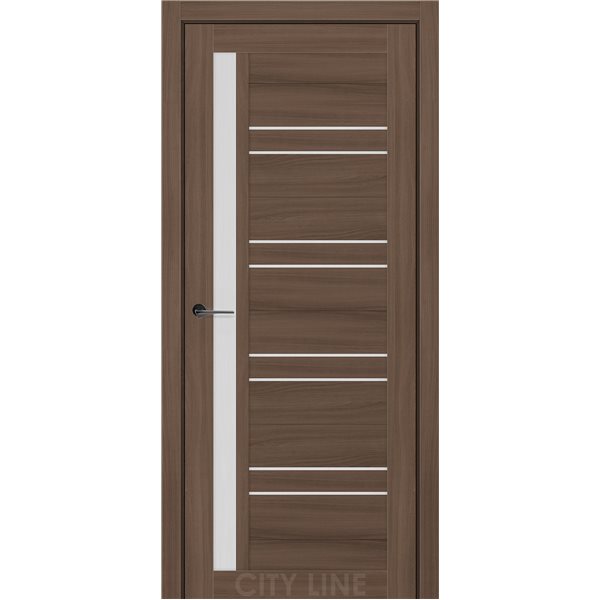 Двері міжкімнатні CITY LINE EXPRESS MILFORD Дуб Севілья Скло Сатин