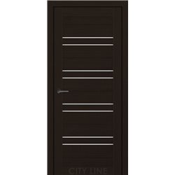 Двері міжкімнатні CITY LINE EXPRESS RAIMOND Венге Класик Скло Сатин