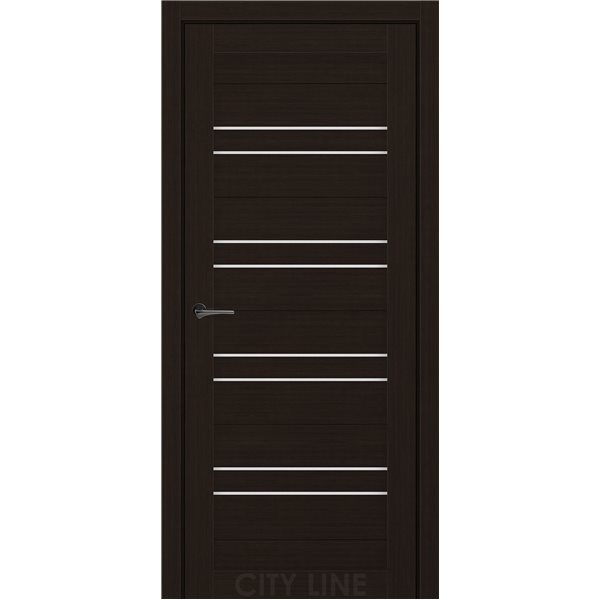 Двері міжкімнатні CITY LINE EXPRESS RAIMOND Венге Класик Скло Сатин