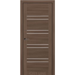 Двері міжкімнатні CITY LINE EXPRESS RAIMOND Дуб Севілья Скло Сатин