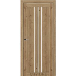 Двері міжкімнатні CITY LINE EXPRESS ROCKY Дуб Бостон Скло Сатин