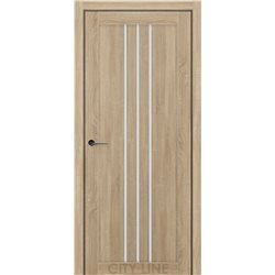 Двері міжкімнатні CITY LINE EXPRESS ROCKY Дуб Дорато Скло Сатин
