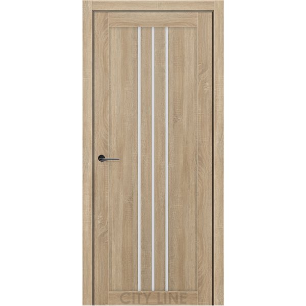 Двері міжкімнатні CITY LINE EXPRESS ROCKY Дуб Дорато Скло Сатин