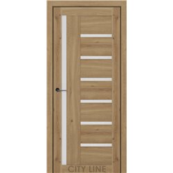 Двері міжкімнатні CITY LINE EXPRESS AMADEA Дуб Бостон Скло Сатин 