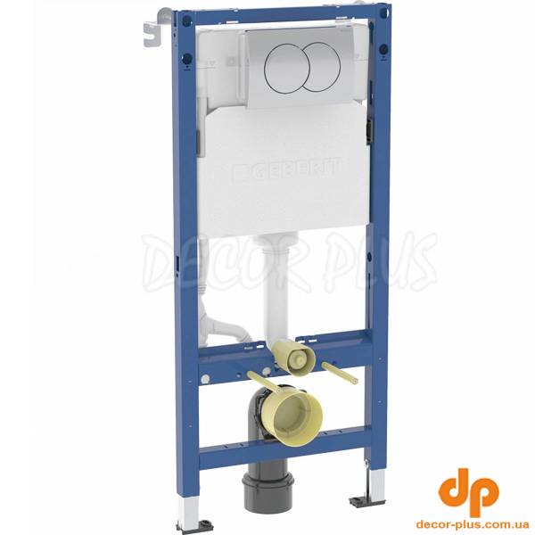 458.133.21.3 DuofixBasic Комплект (3в1) інсталяції д/унітазу з кріпленням та клавішою Delta01 хром глянець (1 сорт)