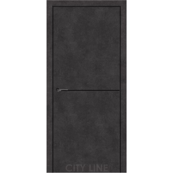 Двері міжкімнатні CITY LINE EXPRESS OASIS Онікс Сірий  Глухе