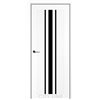 Двері міжкімнатні CITY LINE EXPRESS ARDENA Білий Діамант Чорне скло