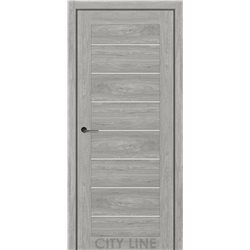 Двері міжкімнатні CITY LINE EXPRESS CLINTON Артвуд Сканді Скло Сатин