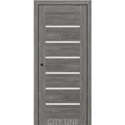 Двері міжкімнатні CITY LINE EXPRESS LIVARA  Артвуд Грей Скло Сатин