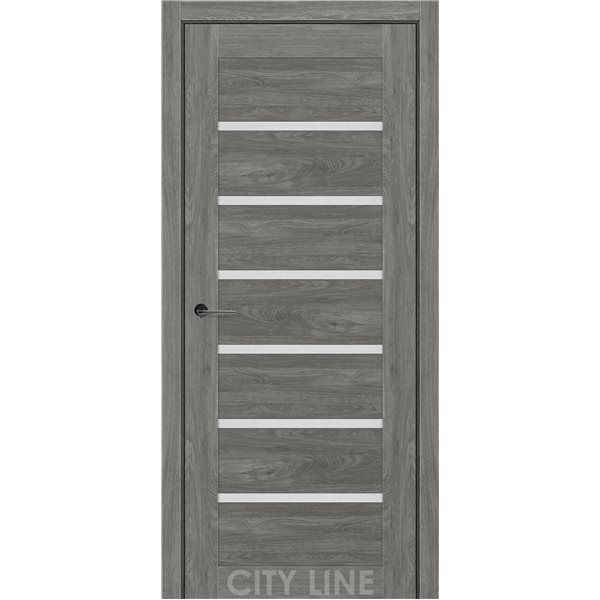 Двері міжкімнатні CITY LINE EXPRESS LIVARA  Артвуд Грей Скло Сатин