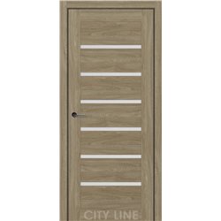 Двері міжкімнатні CITY LINE EXPRESS LIVARA  Артвуд Сепія Скло Сатин