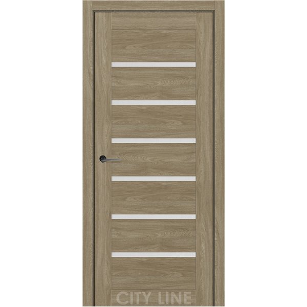 Двері міжкімнатні CITY LINE EXPRESS LIVARA  Артвуд Сепія Скло Сатин