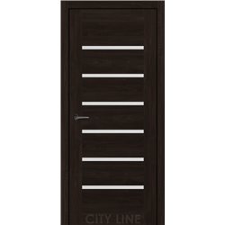 Двері міжкімнатні CITY LINE EXPRESS LIVARA Артвуд Шоколад Скло Сатин