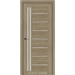 Двері міжкімнатні CITY LINE EXPRESS OPTIMA  Артвуд Сепія Скло Сатин