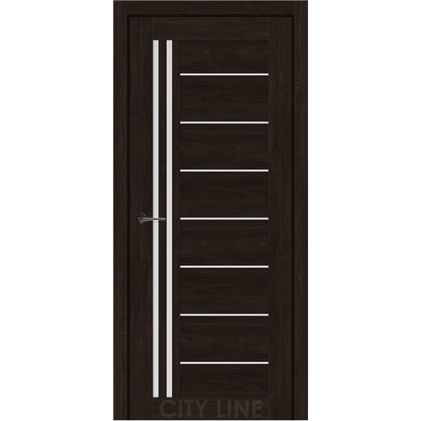 Двері міжкімнатні CITY LINE EXPRESS OPTIMA  Артвуд Шоколад Скло Сатин