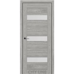Двері міжкімнатні CITY LINE EXPRESS SORANA Артвуд Сканді Скло Сатин