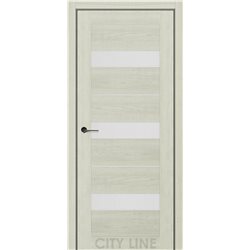 Двері міжкімнатні CITY LINE EXPRESS SORANA Дуб Лоренцо Скло Сатин