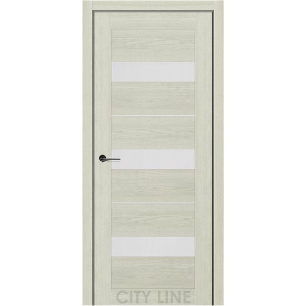 Двері міжкімнатні CITY LINE EXPRESS SORANA Дуб Лоренцо Скло Сатин