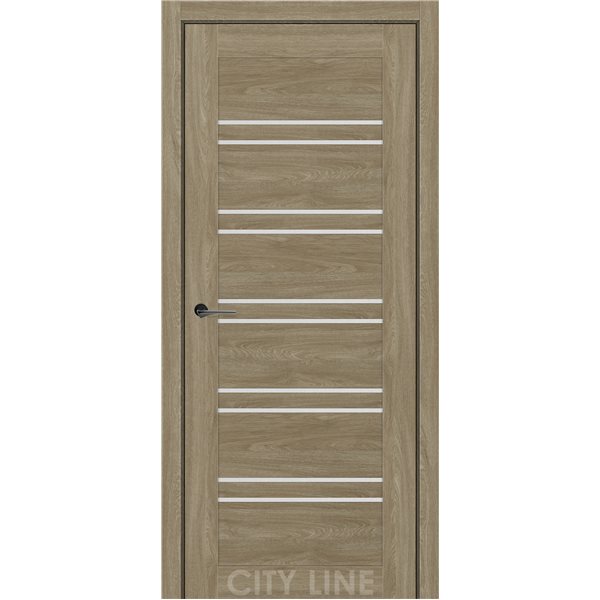 Двері міжкімнатні CITY LINE EXPRESS TERENZA Артвуд Сепія Скло Сатин