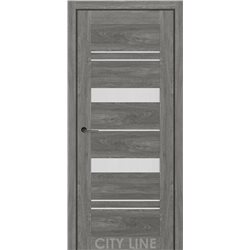 Двері міжкімнатні CITY LINE EXPRESS VALENTA Артвуд Грей Скло Сатин