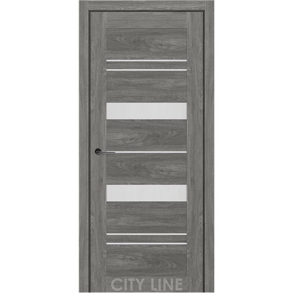 Двері міжкімнатні CITY LINE EXPRESS VALENTA Артвуд Грей Скло Сатин
