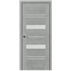 Двері міжкімнатні CITY LINE EXPRESS VALENTA Бетон Чикаго Скло Сатин
