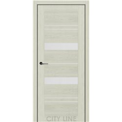 Двері міжкімнатні CITY LINE EXPRESS VALENTA Дуб Лоренцо Скло Сатин