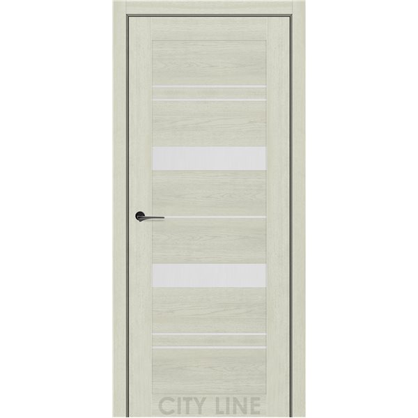 Двері міжкімнатні CITY LINE EXPRESS VALENTA Дуб Лоренцо Скло Сатин