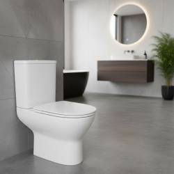 3020147 Basic Round Компакт безобідковий з кришкою soft-close, білий (1 сорт)