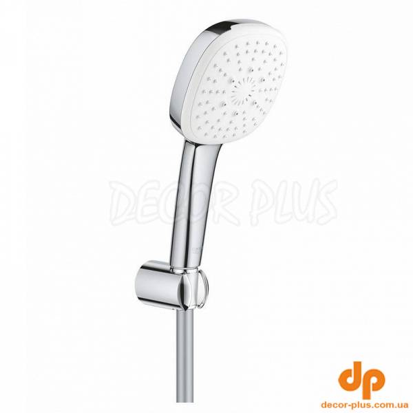 Набір ванна TEMPESTA CUBE 110 (лійка (3 пол)+шланг 1,5м+тримач), хром