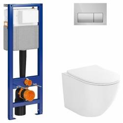 Набір С676 SYSTEM 40 мех. чаша підвіс. уніт. DESSE VORTEX +сид.дюр пов.пад.легко з'ємн+кнопка PRESTO 2 хром блиск